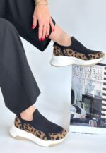 Kendy Leopar Nubuk Spor Ayakkabı Siyah5