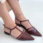 Bordo Rugan Babet Ayakkabı Bordo