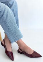 Bordo Rugan Babet Ayakkabı Bordo