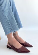 Bordo Rugan Babet Ayakkabı Bordo
