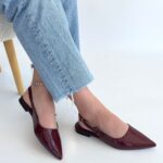 Bordo Rugan Babet Ayakkabı Bordo