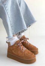 Taba Süet Bağcıklı Bot Taba