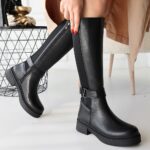 Diona Siyah Cilt Çizme Siyah