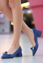 Jies Mavi Topuklu Ayakkabı Mavi