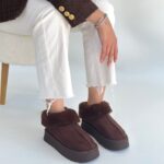 Edali Kahverengi Süet Bot Kahverengi