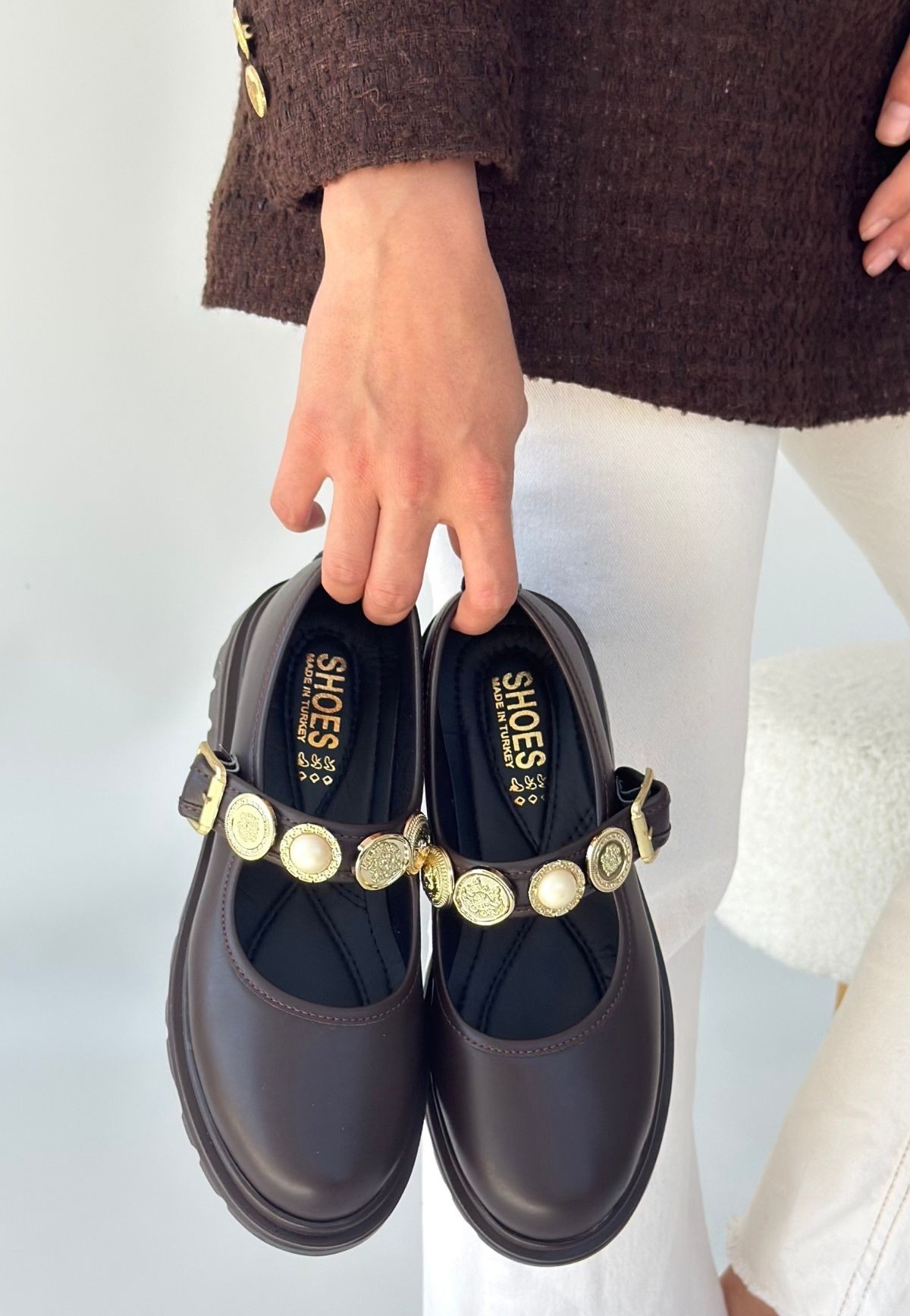 Okira Kahverengi Cilt Oxford Ayakkabı Okira Kahverengi Cilt Oxford Ayakkabı Kahverengi