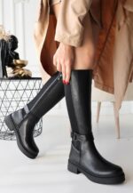 Diona Siyah Cilt Çizme Siyah