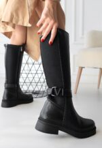 Diona Siyah Cilt Çizme Siyah