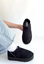 Mitay Siyah Süet Bot Siyah