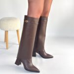 Jike Kahverengi Cilt Tak Çıkar Çizme Kahverengi