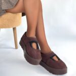 Carren Kahverengi Süet Bot Kahverengi