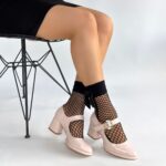 Weys Bej Rugan Topuklu Ayakkabı Bej