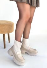 Wanye Bej Cilt Cilt Streçli Bot Bej