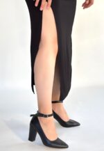 Rity Siyah Cilt Topuklu Ayakkabı Siyah