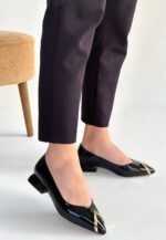 Goes Siyah Rugan Babet Ayakkabı Siyah