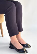 Goes Siyah Rugan Babet Ayakkabı Siyah